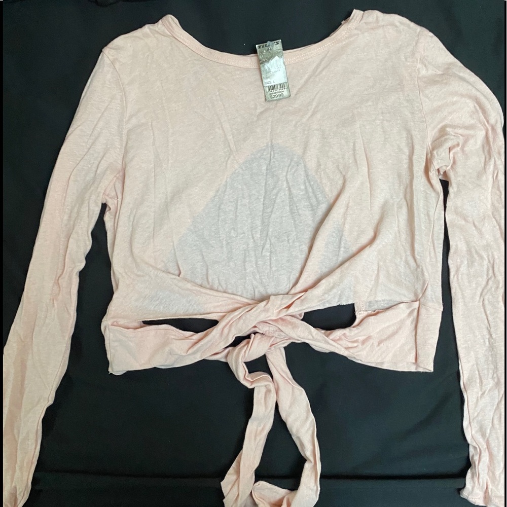 Long sleeve tie up